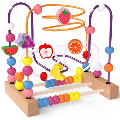 China 2021 Latest Environmental Protection Product Infant And Children Beaded Beaded Brain Multifunctional Educational Toy for sale