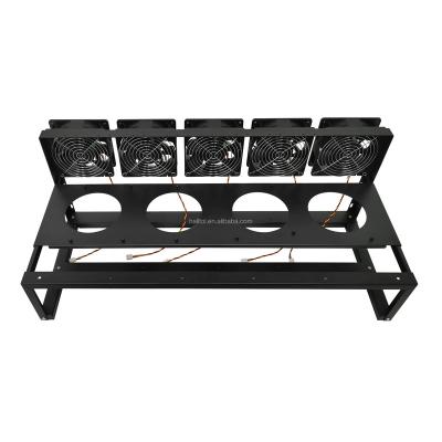 China Open Rack For Graphics Card Space For 8 PCS With Fan Shelf Bracket Open Free Frame HT-8PCS-OPEN for sale