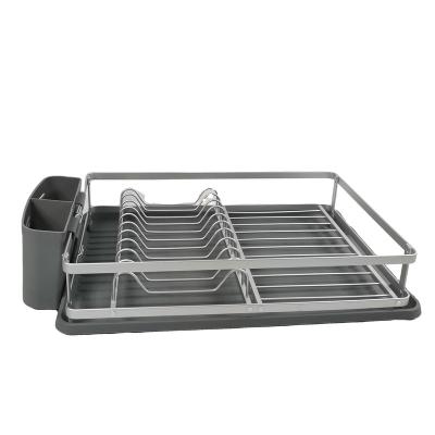 China Aluminum Organizer Viable Kitchen Dish Rack Bowl Dish Storage Holder Rack for sale