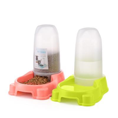 China Automatic Pet Feeder Cat Dog Automatic Water Dispenser Wholesale Plastic Bowl for sale