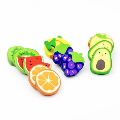 China 3D Assembly/Eco-friendly/Cute/Novelty/Manual/Novelty/Promotional/Custom 3D Fun Erasers For Kids Toys Shaped Colorful Eraser Fruits And Vegetables Shape Eraser for sale