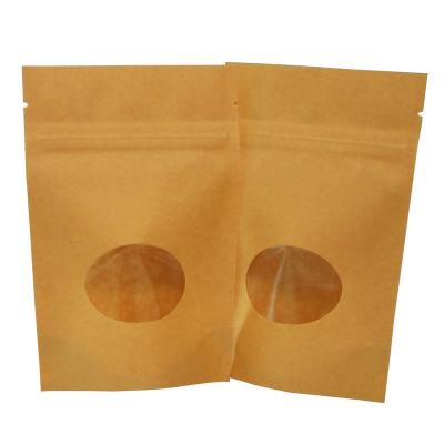 China 2oz Recyclable Stock Pouch Backing Paper Packaging With Zipper Window Food Grade Packaging No Printing USD38-1000pcs china wholesaler for sale