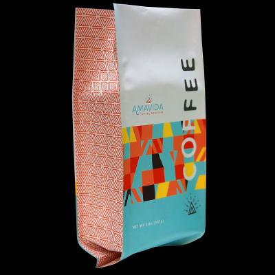 China Barrier Coffee Bean Pouch Side Gusset Bag With Degassing Valve Food Grade Packaging Digital Printing With Alu Layer China Wholesaler for sale