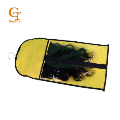 China Viable Hair Extensions Wigs Storage Bag With Protective Wig Hanger Dust Proof Wig Storage Holder For Styling Accessories for sale