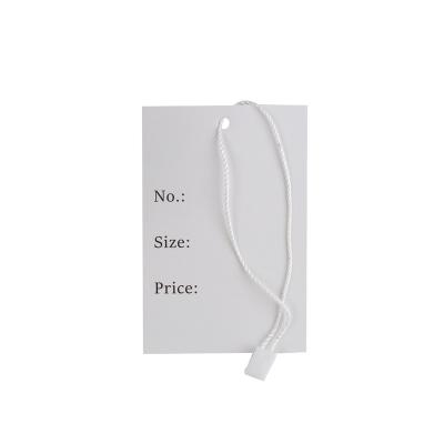 China Recyled Paper Garment Hanger Tag With No Size Price Printing , Garment Clothes Shipping Swing Tags Shopping Labels for sale