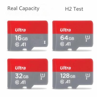 China Total Capacity 32gb 64gb 128gb 256gb Micro SD Memory Card Plastic High Quality TF SD Cards H2 Test Passed for sale