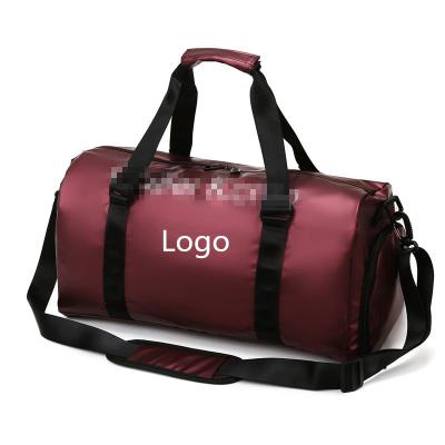 China Fashion Customized Logo Foldable Travel Duffel Bag 35L Larger Capacity Sports Gym Bag Weekender Bag for Women and Men for sale