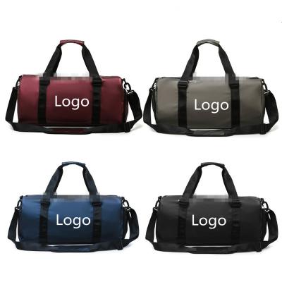 China Fashion Customized Logo Hot Sale Large Capacity Waterproof Duffel Bag Sports Gym Travel Duffel Bag With Shoe Compartment for sale