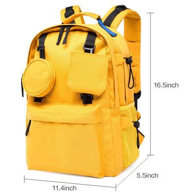 China School Use Canvas School Backpack For Girls College Laptop Backpack 15.6 Inch School Teen Backpack Girls USB Daypack With the USB port for sale