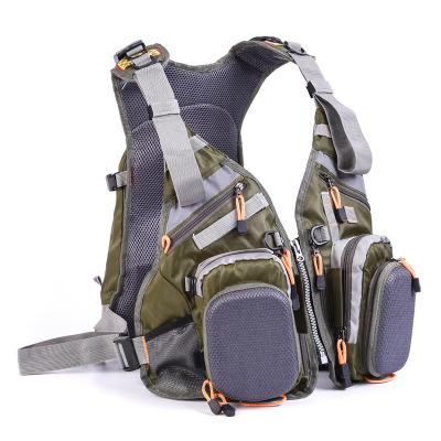 China Shop Fishing Tackle Fly Fishing Vest Backpack Sling Pack With Water Bladder Compartment for sale