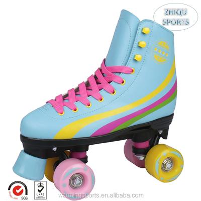 China Teen and Adult Factory Professional Manufacture Durable Comfortable Gray Quad Roller Skates for Teens and Adults 4 PVC Wheels for sale