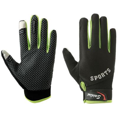 China Wholesale Wear Resistant Fitness Sports Outdoor Use Full Finger Weightlifting Non-slip Touch Screen Bike Gloves For Man for sale