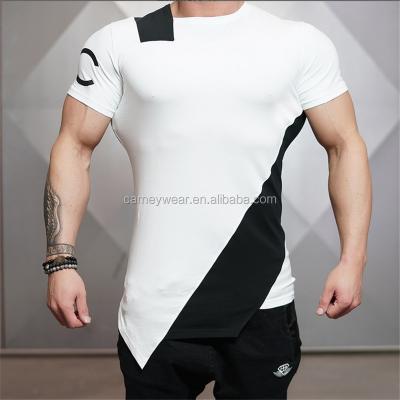 China New Dry Fit Wholesale Anti-pilling Pattern T-shirts Gym Shake Sports T-shirt for sale