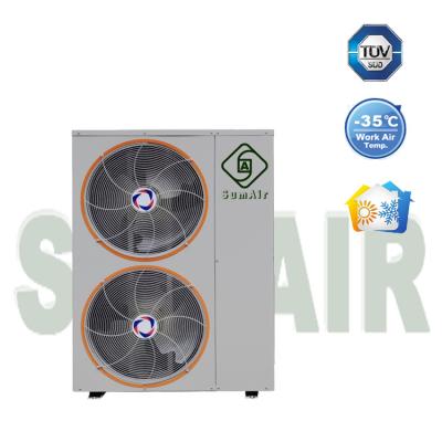 China Outdoor 50kw Erp A+++  R32R290 Gas underfloor heating  system Sanitary Hot Water use  DC Inverter air to water Heat Pump for sale