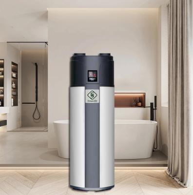 China Outdoor 3.5 KW High Efficient R410a refrigerant 300l tank Domestic use DHW Chilling All in One Air Source Heat Pump Water Heater for sale