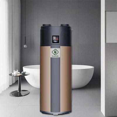 China Outdoor 150l 200l 300l Energy saving Domestic hot water house heating  All-in-one Machine air source Heat Pump Water Heater for sale