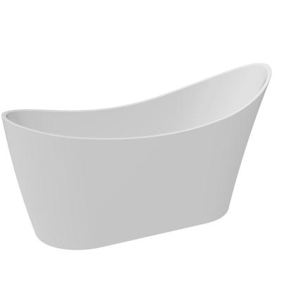 China Customized Modern Solid Outdoor Free Standing White Acrylic Bathtub Simple Bathroom Design for sale