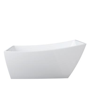 China Factory Direct Sales Free White Acrylic Bathtub Stand Alone Modern Bathtub for sale