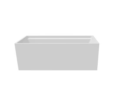 China Hot Free - Selling Hotel With Modern Style Freestanding Soaking Square Bathtub for sale