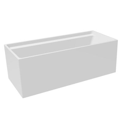 China Hot Factory Hotel Style Family Freestanding With Modern Style Freestanding Square Bathtub Soak for sale