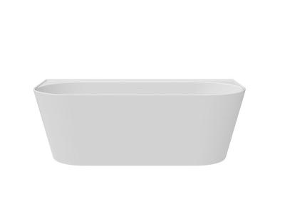 China High Quality Modern White Solid Stone Free Acrylic Resin Outdoor Bathtub for sale