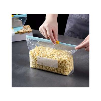 China Professional Moisture Proof Made Clear Pe Zip Lock Freezer Bags Poly Slider Pe Zip Lock Bag Resealable Zip Lock Bags for sale