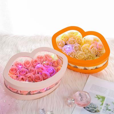 China Creative Disposable Lip Flower Box Love Eternal Life Flower Box Rose Flower Gift Box for sale