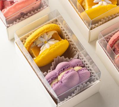 China Macaron Packing Box Dessert Packing Box Disposable Food Packing Box for sale