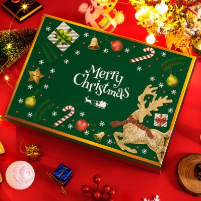 China Christmas Disposable Gift Boxes Stain Grade Gift Boxes Ultra Wide Top Lip Envelope Empty Box for sale