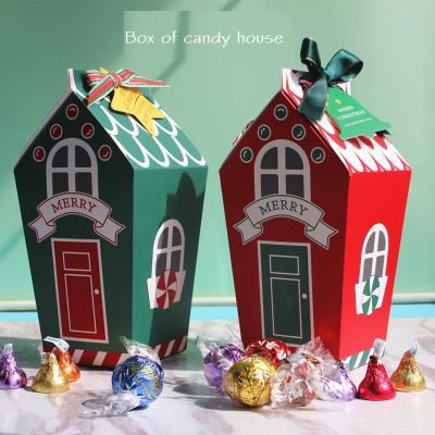 China New Christmas Paper Card House Candy Blind Box Gift Box for sale