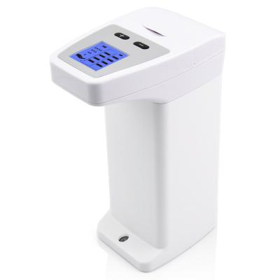 China Modern Wall Mounted Liquid Soap Dispenser LCD Display Multifunctional Smart Sensor Soap Dispenser for sale