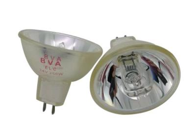 China 200 Hours Lifetime Halogen Enlarger Lamp Reflector ELC 24V 250W 3250K GX5.3 for sale