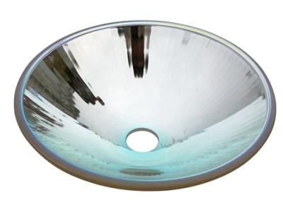 China Energy Saving Glass Reflector , Round High Bay Light Reflector For Searchlights for sale