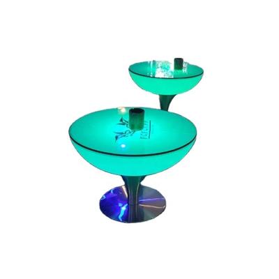 China Waterproof Modern Lighting Led Round Table Led Coffee Table for sale