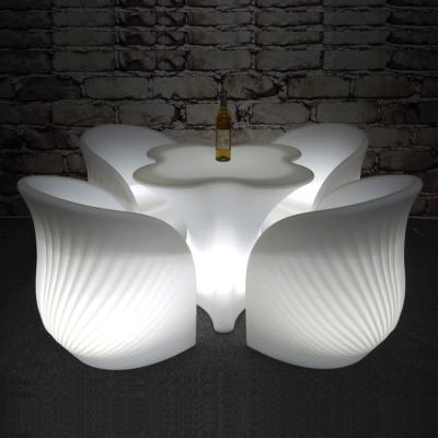 China Modern rechargeable luminous outdoor furniture for the garden for sale