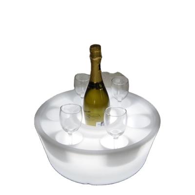 China Inflatable Hotel LED SPA Floating Round Wine Tray for sale