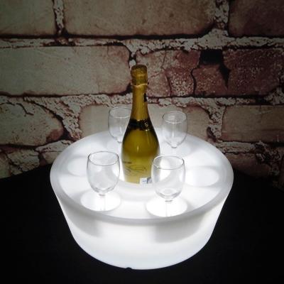 China Nightclub Floating Tray Pool SPA HOT TUBE Float LED Tray Movable Glass Holder for HOT TUBE Bath SPA for sale