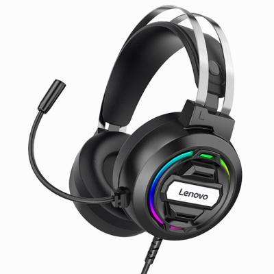 China In-ear Lenovo H401 head-mounted surround 7.1 - wired noise controlled computer gaming headset with microphone for sale