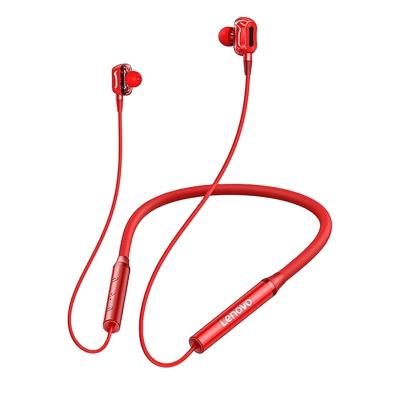 China Original Lenovo HE05 In-Ear Headphones With CVC Noise Canceling Mic Neckband 9D Stereo Sound Wireless Earbuds Custom Earphone for sale