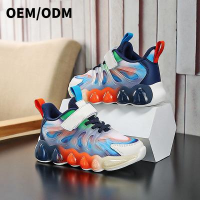 China Breathable Factory hot sale boys shoes 2023 spring and autumn new net surface breathable soft sole casual children's sports shoes for sale