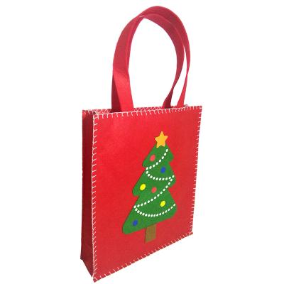 China Decorative Good Prices Polychromatic Felt Gift Bags For Home Christmas Decoration for sale