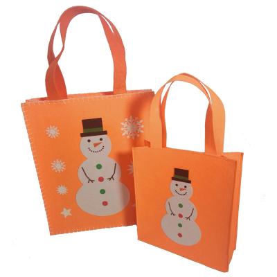 China Decorative Hot Selling Christmas Decoration Candy Bag Felt Christmas Gift Bag for sale