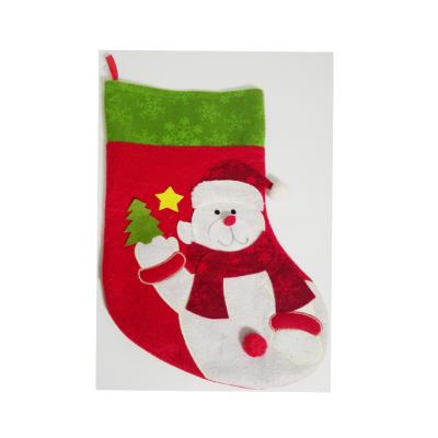 China Decorative High Quality Classic Design Felt Christmas Stocking Christmas Stocking Kids for sale