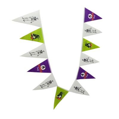 China Very Nice Customizable Designed Christmas Festival String Flags Pennant Canvas Banner For Decoration for sale