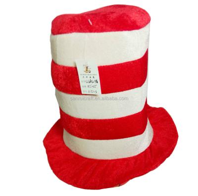 China Pleuche Tall Red Clown Hat For Kids School Performance Or Party Make Up for sale