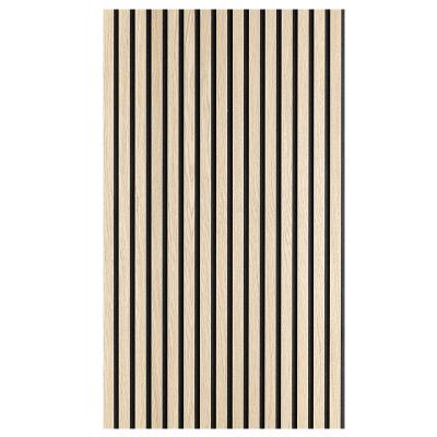 China Modern Sound Proof Panels AKpanels MDF panel Natural Oak Timber Wood Veneer Slats Acoustic Wall Panels For Ballroom for sale