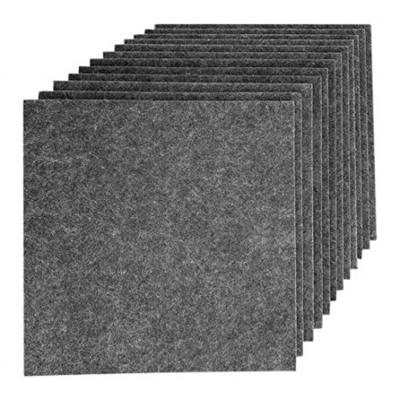 China Light weight and easy install Wholesale 20mm polyester fiber acoustic felt board eco friendly material PET fireproof sound absorbing panel for sale