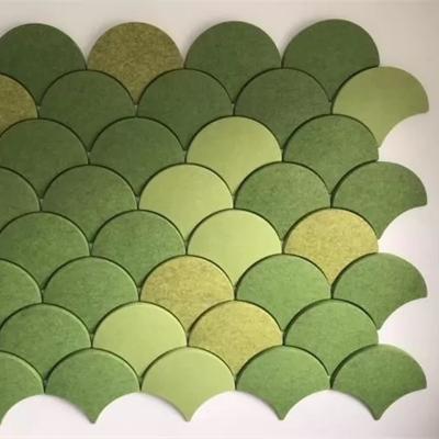 China Modern Recycled Soundproof Absorption Hexagon DIY 3D Polyester Fiber Acoustic Panel Walls Sheet Pet Felt Sound Absorbing Panel for sale