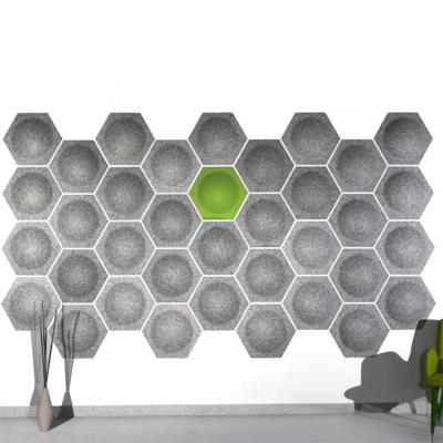 China Light weight and easy install Eco Sustainable Soundproof Material 3D Sound absorption Wall Art Polyester Acoustic Wall Panel for Interior Decoration for sale