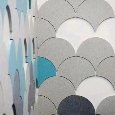 China Modern Polyester Sound Absorbing decorative Sound proof fabric panels 3D Acoustic Wall Panel Diffuser For Recording Studio Equipment for sale